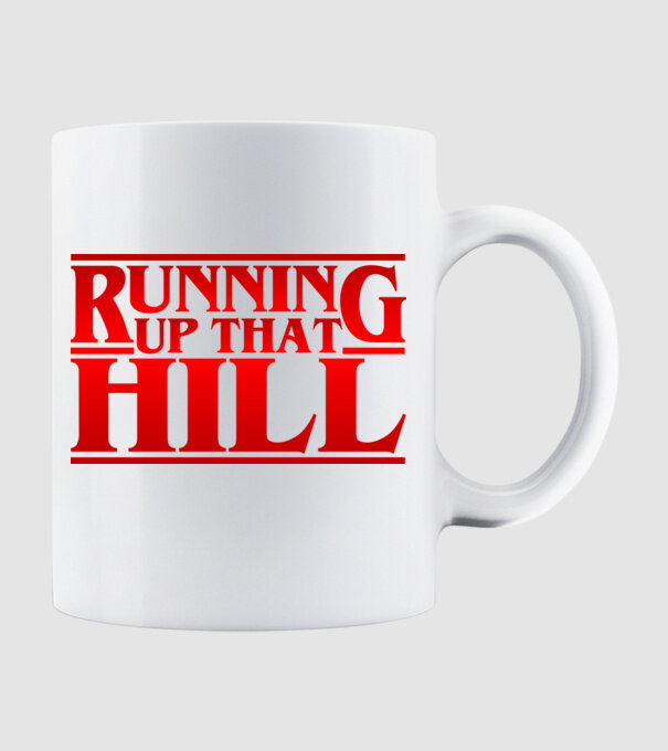 running up that hill model alb pe tricou