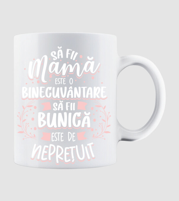 Să fii bunică este neprețuit model alb pe tricou
