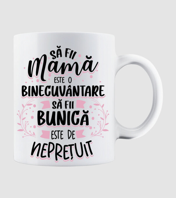 Să fii bunică este neprețuit model alb pe tricou