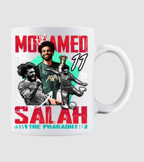 Salah tribute model alb pe tricou