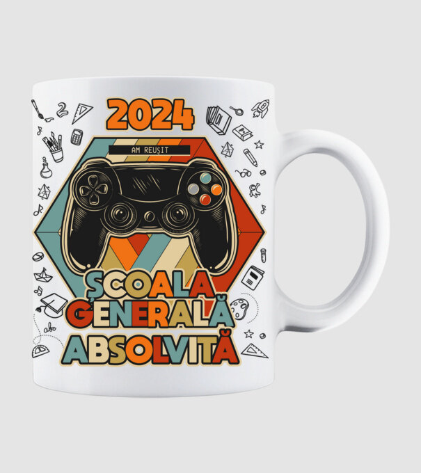 școala generală școala generală model alb pe tricou