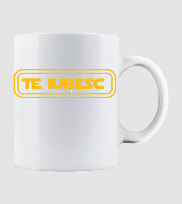 Starwars couple shirt model alb pe tricou