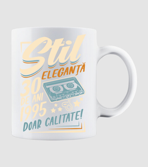 Stil eleganta 1995 model alb pe tricou
