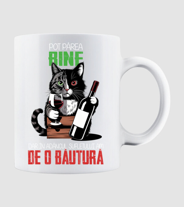 sunt bun pentru o băutură Negru model alb pe tricou