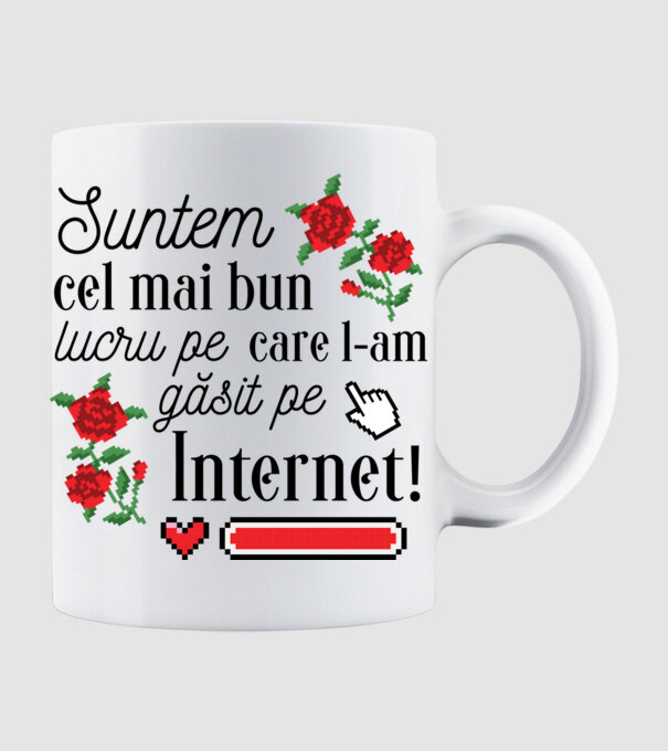 Suntem cel mai bun lucru pe care l-am găsit pe internet model alb pe tricou