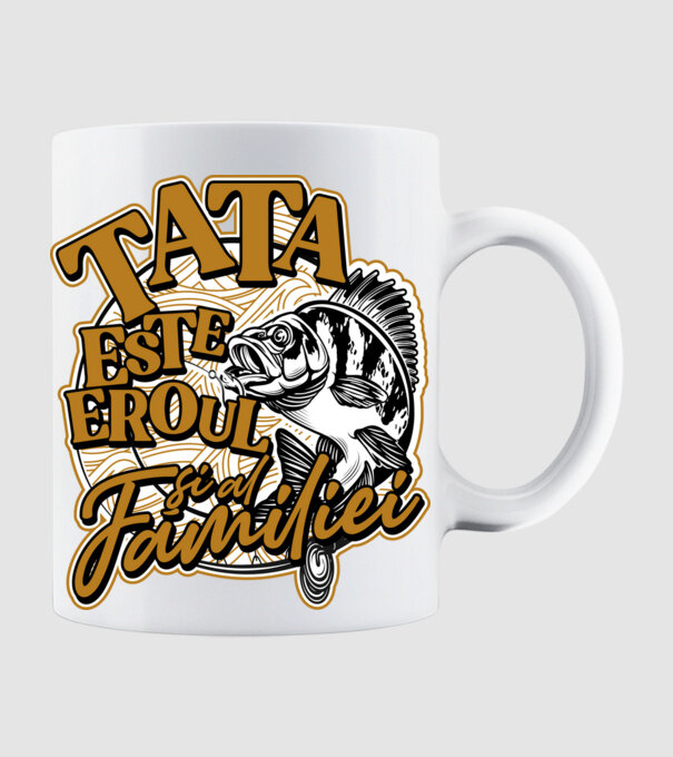 Tata este eroul apelor și al familiei model alb pe tricou