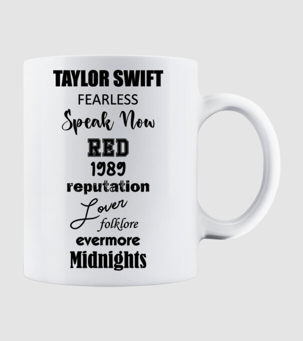 Taylor Swift Eras model alb pe tricou