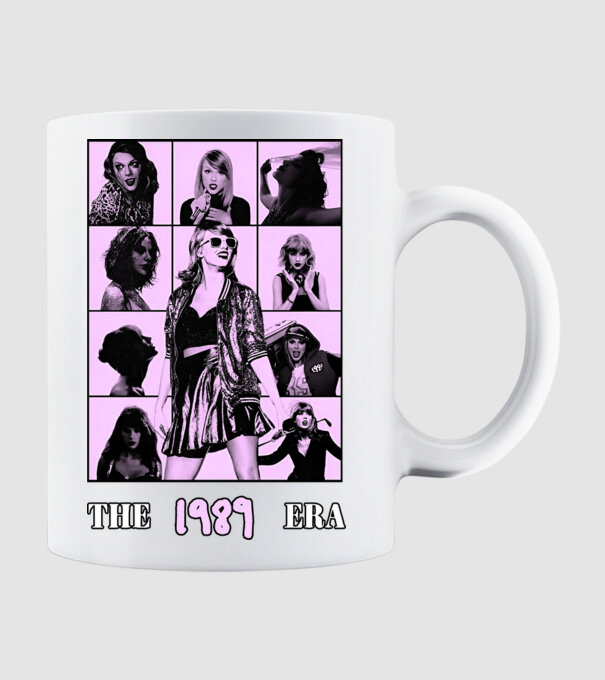 Taylor Swift ERAS lilac model alb pe tricou