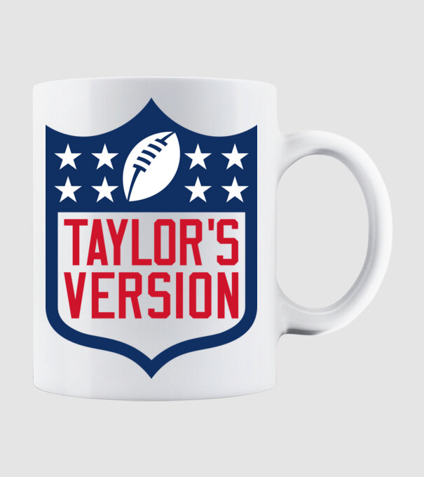 Taylor Swift football logo model alb pe tricou