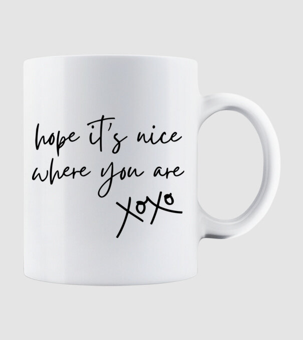 Taylor Swift hope its nice where you are model alb pe tricou