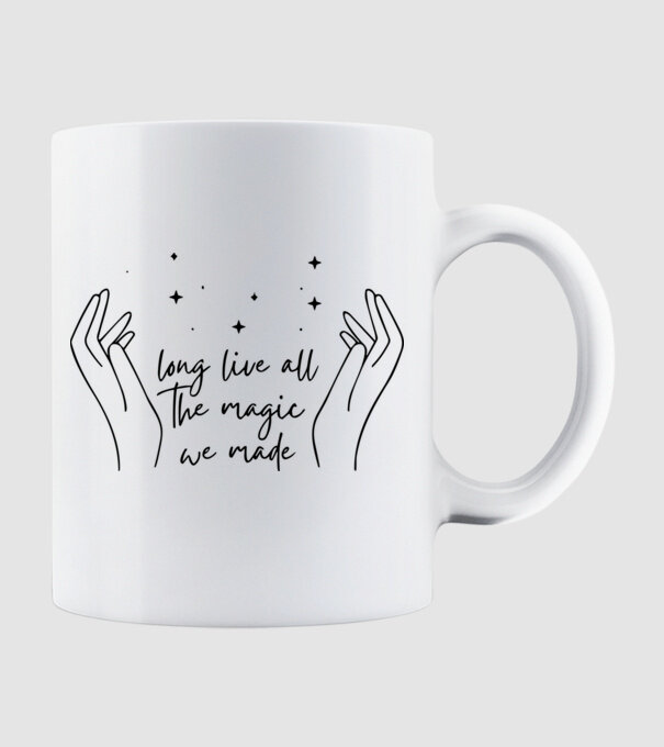 Taylor Swift long live all the magic we made model alb pe tricou