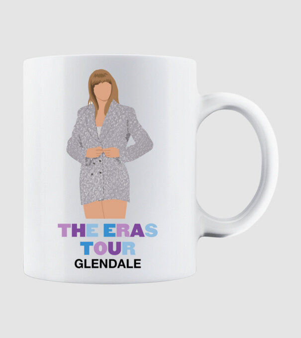 Taylor Swift The Eras Tour Glendale 2 model alb pe tricou