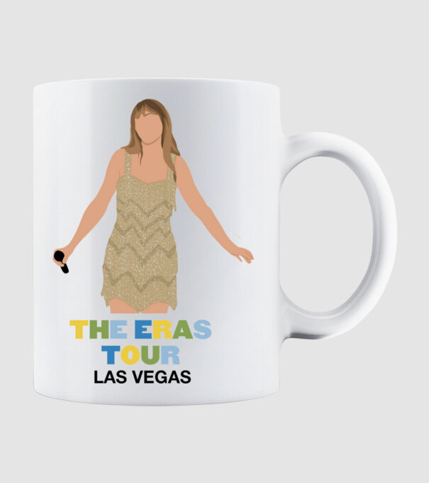 Taylor Swift The Eras Tour Las Vegas model alb pe tricou