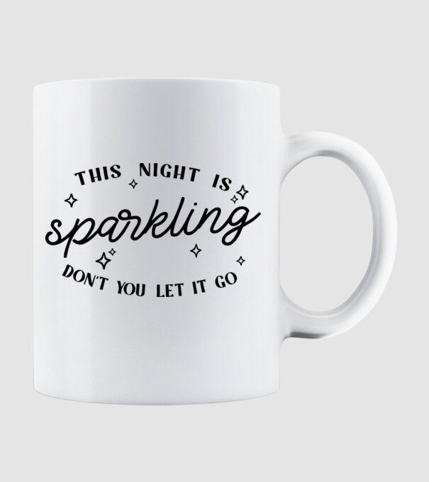 Taylor Swift This night is sparkling model alb pe tricou