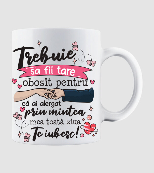 Trebuie sa fii tare obosită pentru model alb pe tricou
