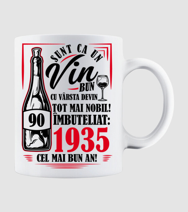 Un Vin Bun 1935 - Alb model alb pe tricou