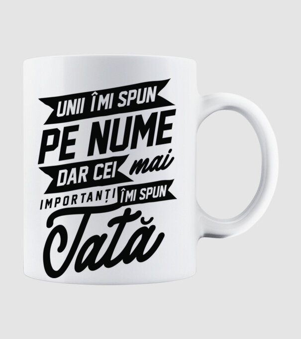 Unii îmi spun pe nume, dar cei mai importanți îmi spun tată model alb pe tricou