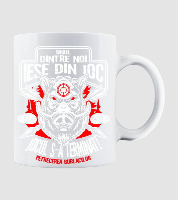 Unul dintre noi iese din joc - jocul s-a terminat - petrecerea burlacilor model alb pe tricou