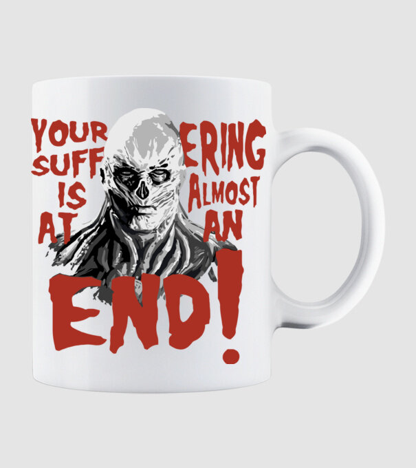 vecna your suffering is almost at an end model alb pe tricou