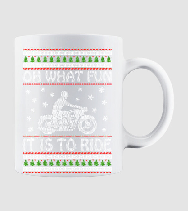 What Fun is to ride - Moto model alb pe tricou