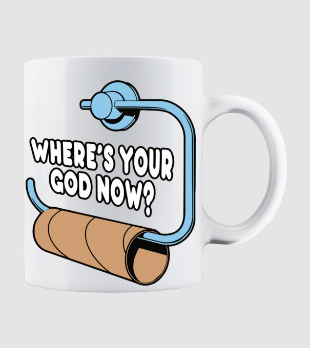 Where's your god now model alb pe tricou