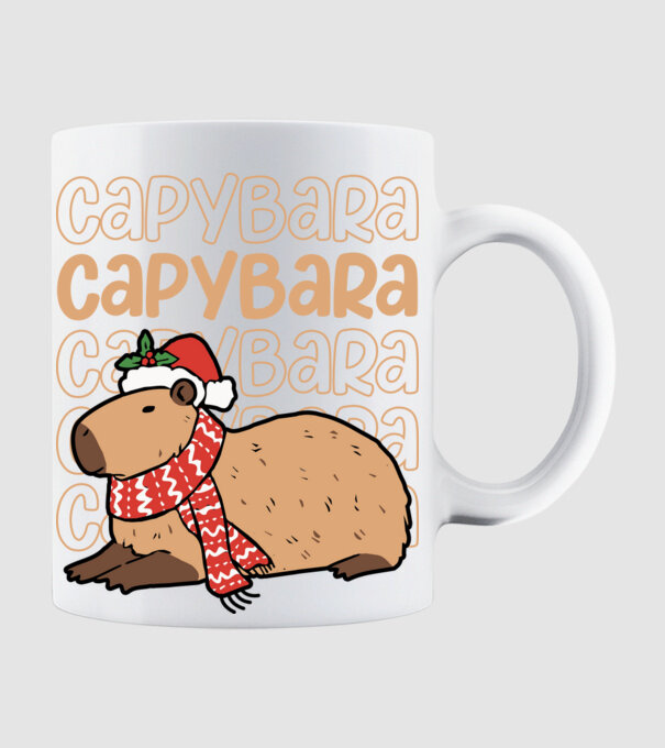 Xmas Cappy model alb pe tricou