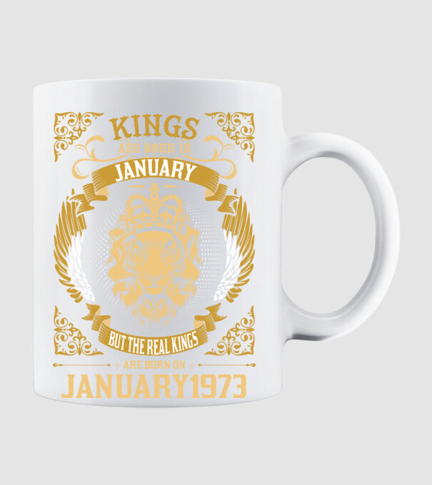  Ziua de naștere a Leului 1973 january model alb pe tricou