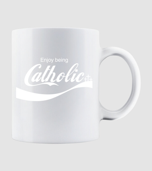 ChatoliCoke model alb pe tricou