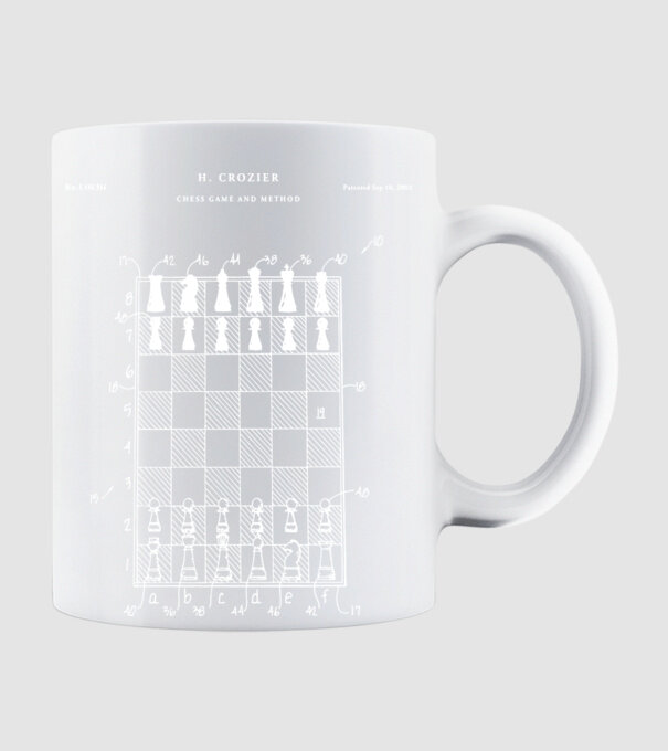 Chess Game method model alb pe tricou