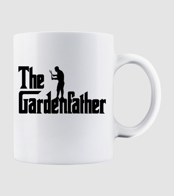 The Gardenfather model alb pe tricou