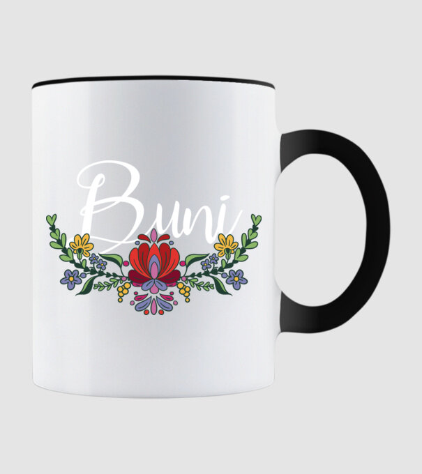 Buni model negru pe tricou