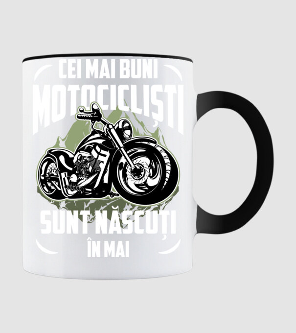 Cei mai buni motocicliști sunt născuți în Mai model negru pe tricou
