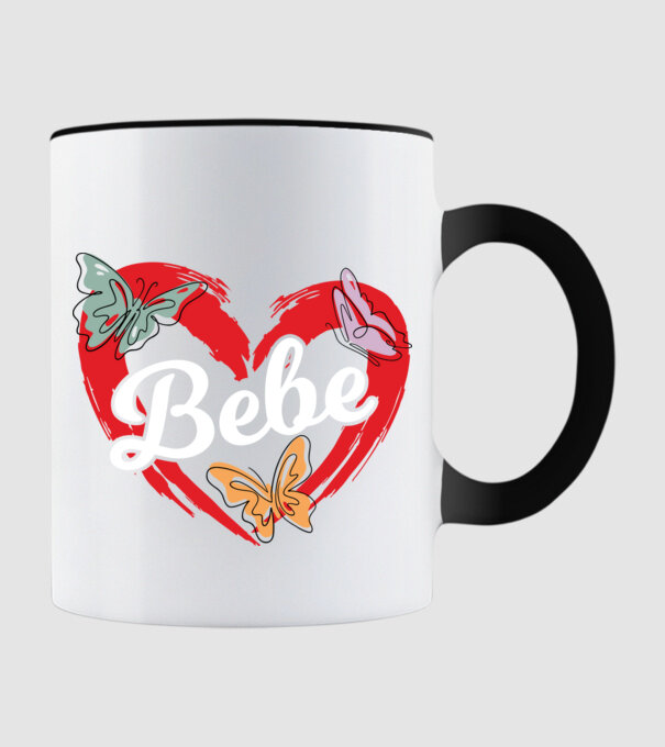 Bebe model negru pe tricou