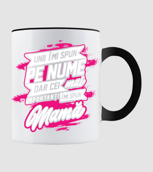 Unii îmi spun pe nume, dar cei mai importanți îmi spun mamă model negru pe tricou