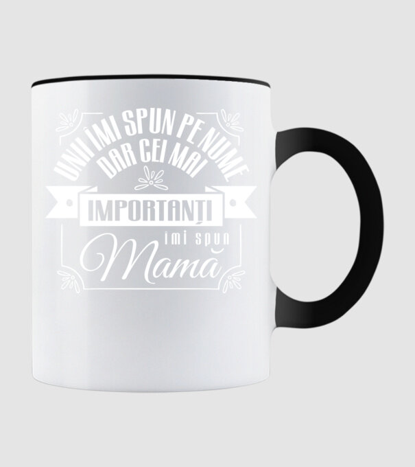 Unii îmi spun pe nume, dar cei mai importanți îmi spun mamă model negru pe tricou