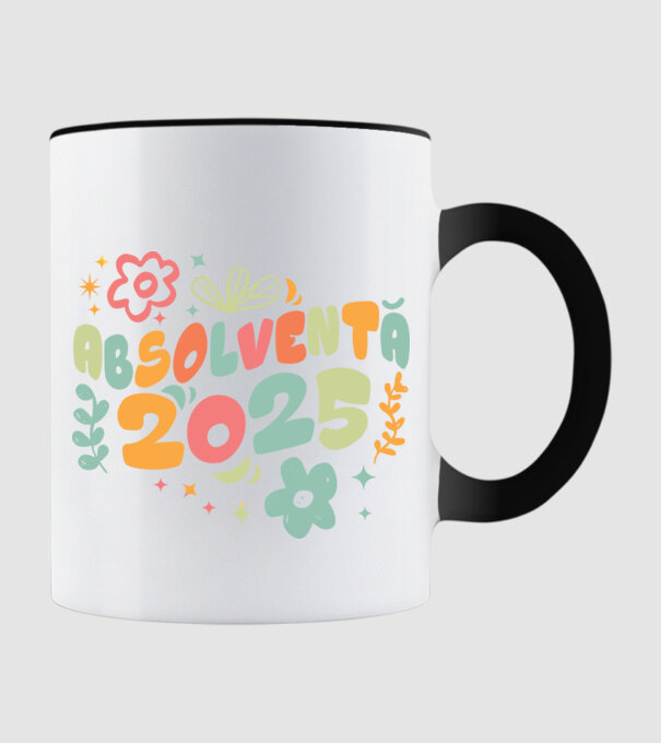 Absolventă 2025 model negru pe tricou