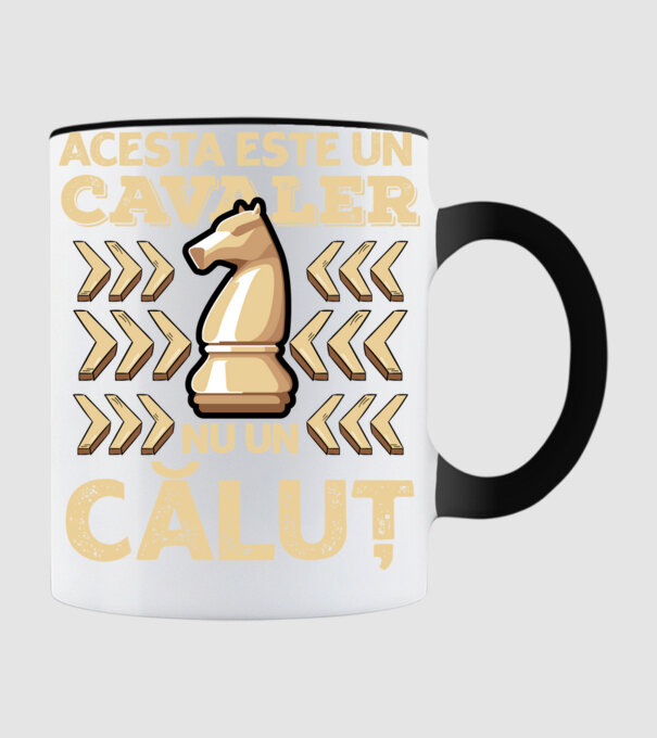 Acesta este un cavaler, nu un căluț model negru pe tricou