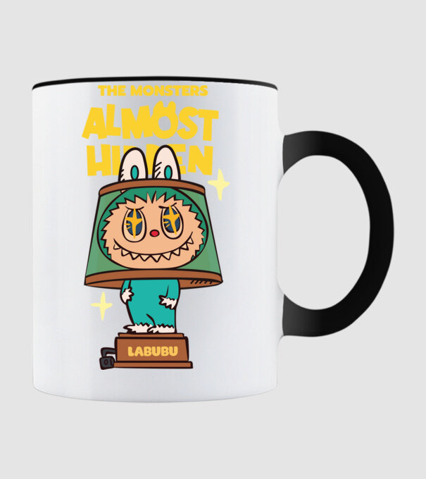 Almost Hidden model negru pe tricou