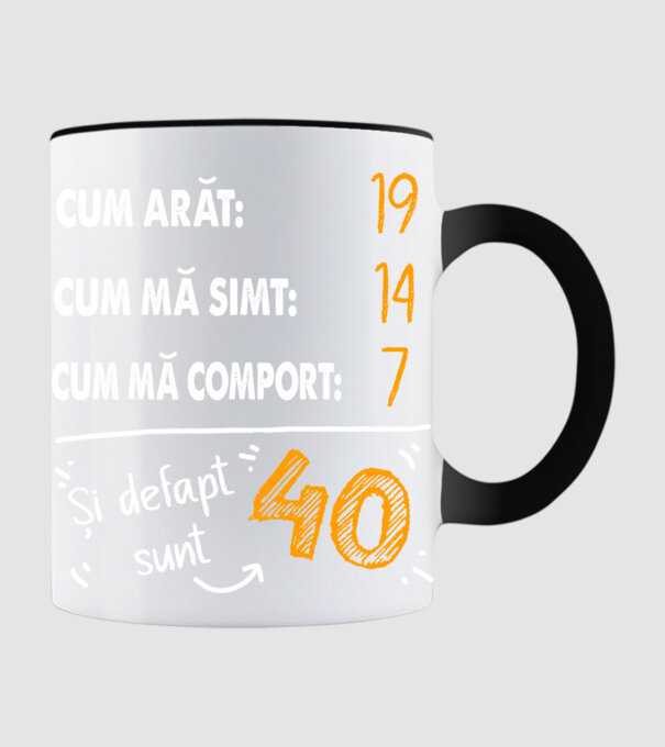 Aspect, senzație, comportament 40 Negru model negru pe tricou