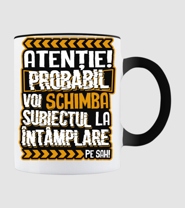 Atenție, probabil voi schimba subiectul la întâmplare pe șah model negru pe tricou