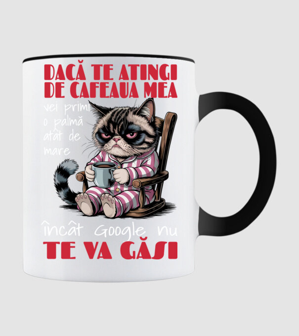 atinge cafeaua mea și nici măcar Google nu te va găsi Negru model negru pe tricou