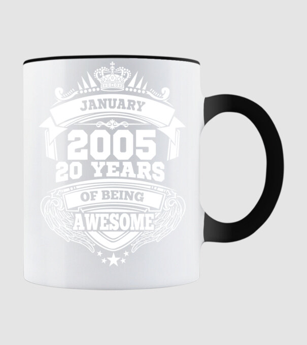 Awesome being of january 2005 model negru pe tricou