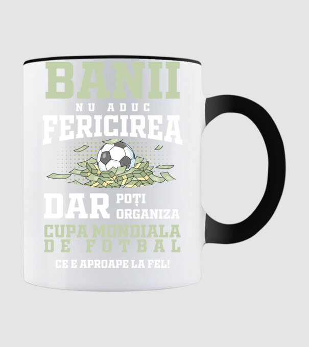 Banii nu aduc fericirea model negru pe tricou