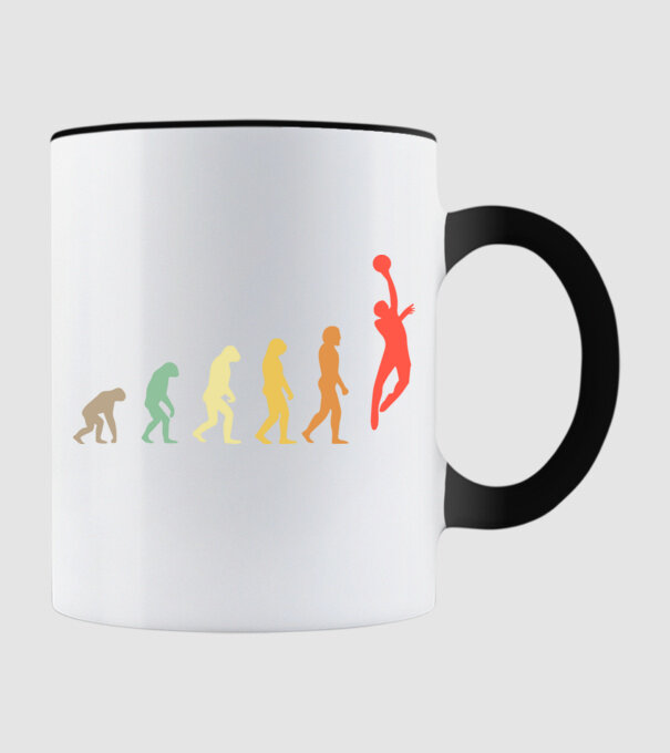 Basketball evolution model negru pe tricou