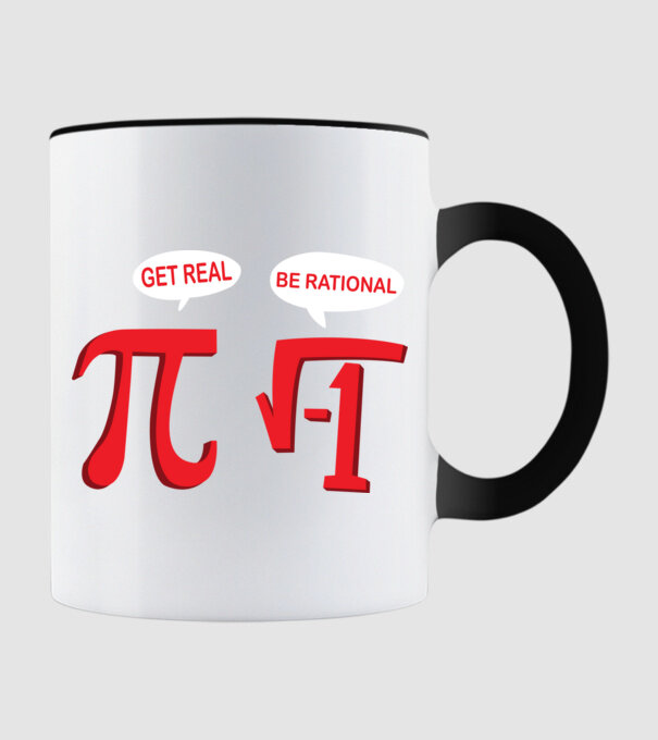 Be rational PI model negru pe tricou