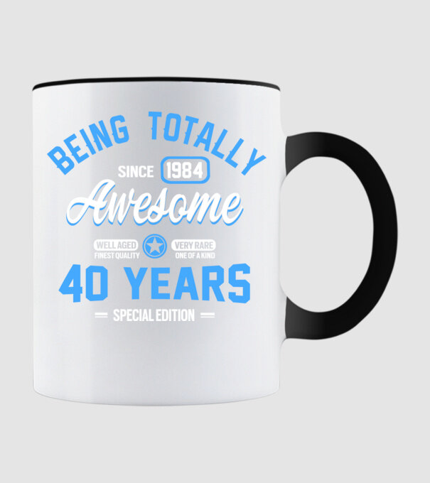 Being totally awesome 40 model negru pe tricou