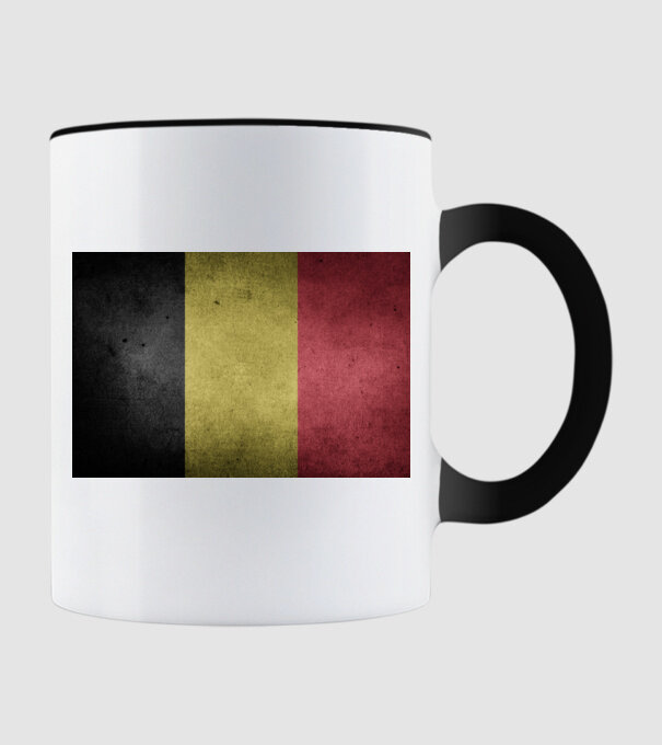 BELGIUM model negru pe tricou