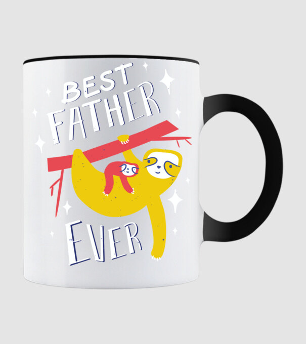 Best father model negru pe tricou