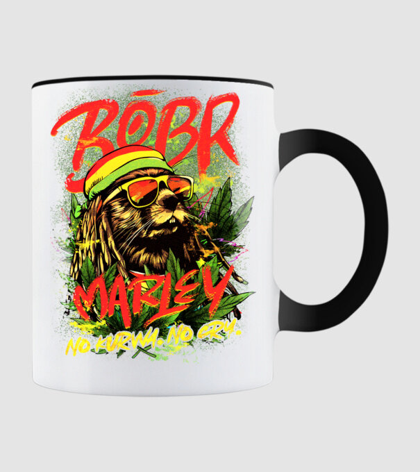 BÓBR MARLEY model negru pe tricou