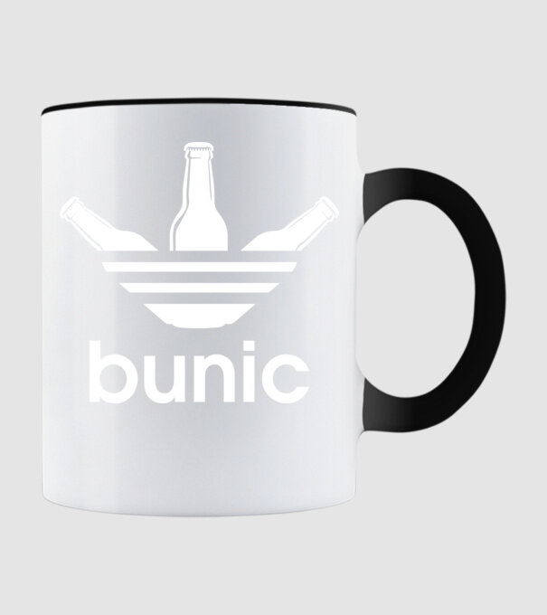 Bunicdidas model negru pe tricou